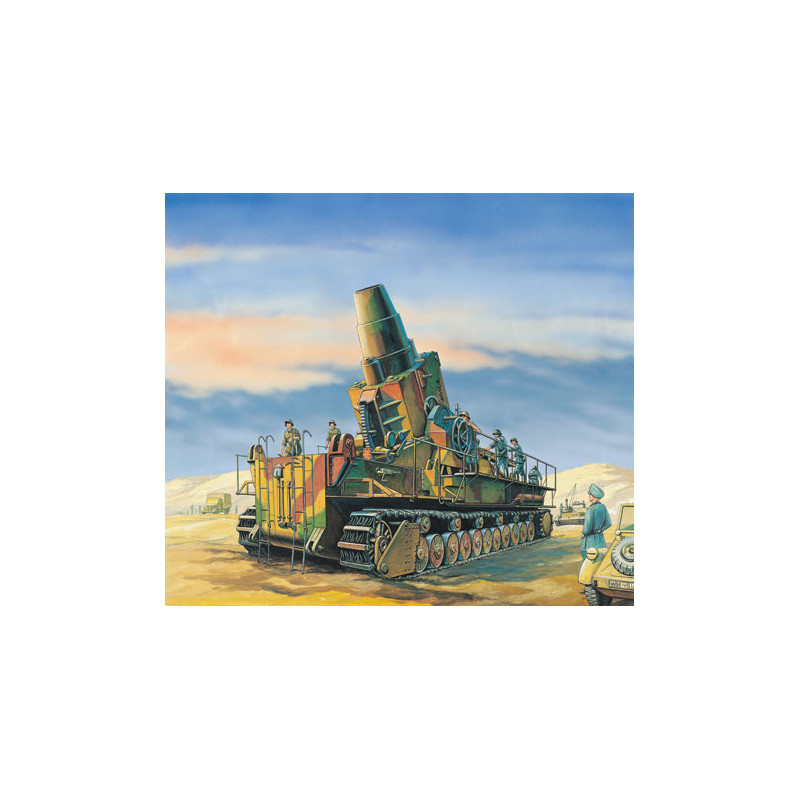 Trumpeter 00101 Сборная модель пушки Morser Karl-Gerat 040/041 (Initial Version) (1:144)