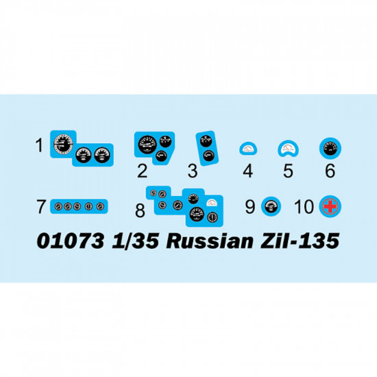 Trumpeter 01073 Сборная модель автомобиля Russian Zil-135 (1:35)
