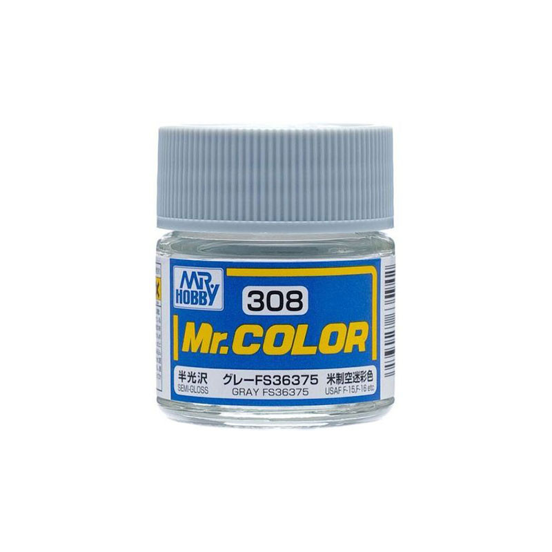 Mr Color C308 Краска эмалевая полуматовая GRAY FS36375 10 мл